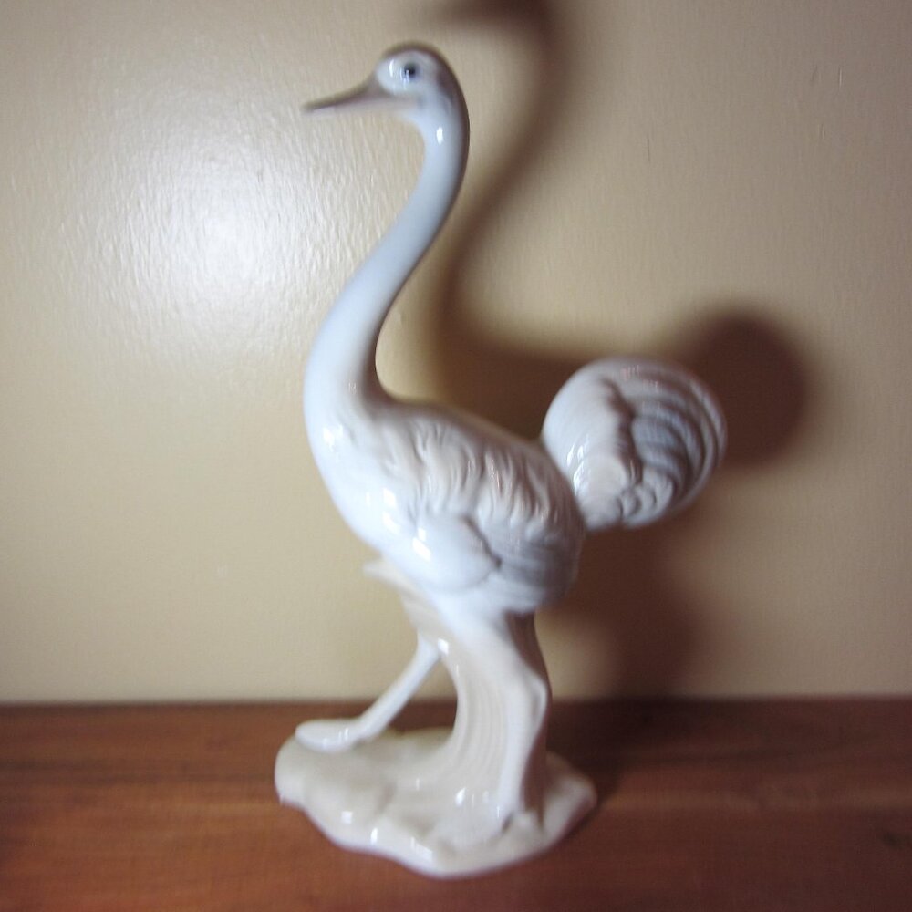 ceramic ostrich Porceval Spain statue figure vintage (W5070)